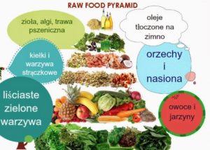 Piramida żywienia raw vegan diet